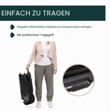 Дитяче автокрісло Chicco Fold&Go S i-Size (100-150 см), група 2/3, з ISOFIX, розкладне, регульоване за висотою та шириною, чорне