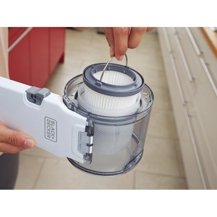 Акумуляторний ручний пилосос BLACK+DECKER Dustbuster Pivot PV1820L 18В, бездротовий, з настінною зарядною станцією, щілинною насадкою та щіткою для меблів