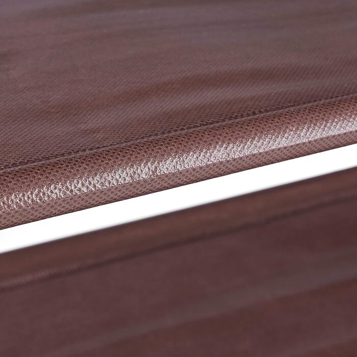 Стелаж для взуття Relaxdays з тканини, 10 ярусів, 175,5x100x29 см, для 50 пар, бордовий, збірний, XXL