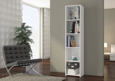 Стелаж Framire, 40 x 180 x 30 см, білий