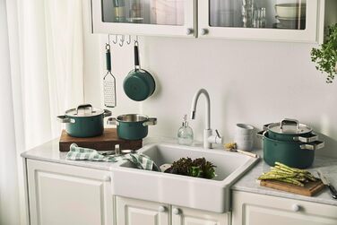 Набір посуду ZWILLING PURE, 5 предметів, нержавіюча сталь 18/10, керамічне покриття, Stay-Cool ручки, придатний для миття в посудомийній машині, зелений