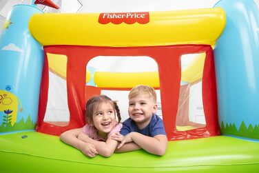 Надувний батут Bestway Fisher-Price Bouncetastic 175x173x135 см для дітей