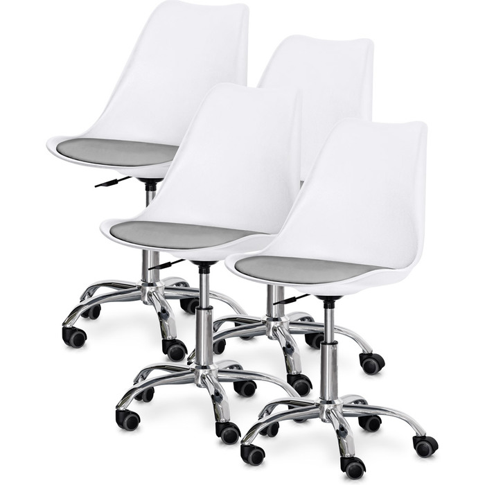 Комплект (4шт) крісло Evo-Kids Capri White / Grey (арт H-231 W/G -Х4)