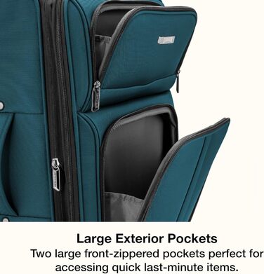 Набір валіз U.S. Traveler Anzio Softside Spinner 3-Piece (22/26/30) блакитно-зелений