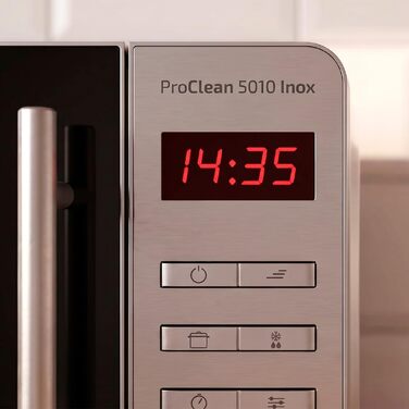 Мікрохвильова піч Cecotec Proclean 5010 Inox Wave, 20л, 1150 Вт, нержавіюча сталь, 8 програм, LED-дисплей