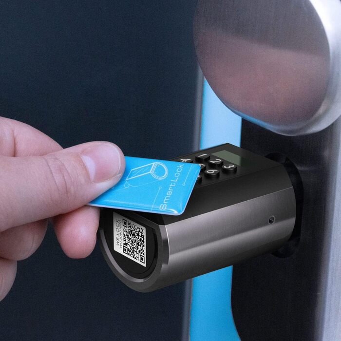 Електронний дверний циліндр WELOCK PCB41 з кодовим замком, RFID, Wi-Fi, для вхідних дверей 50-100 мм, IP65, легкий монтаж зовні та всередині