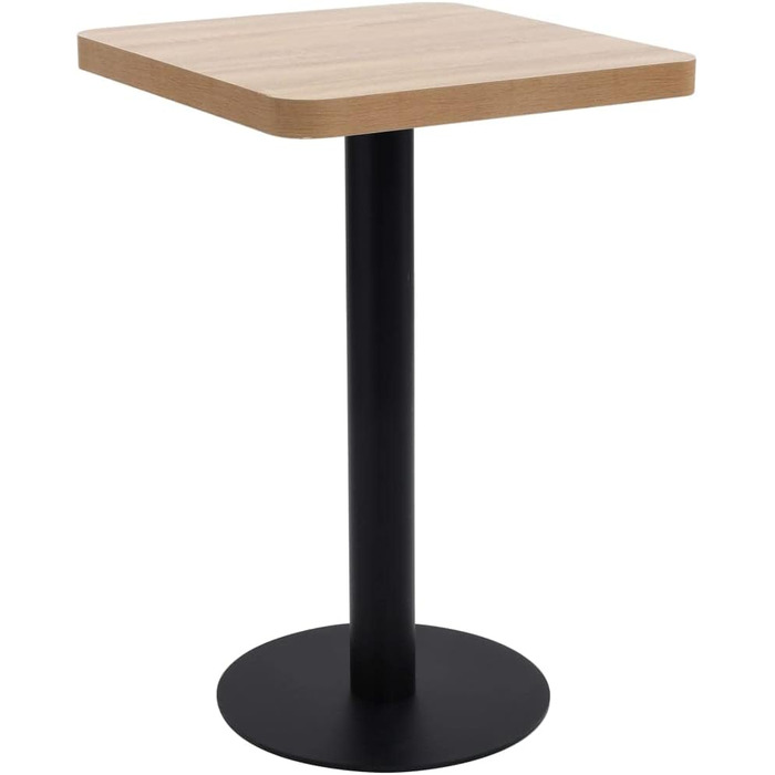 vidaXL Барний стіл для двох осіб, 60x60 см, MDF, Темно-коричневий