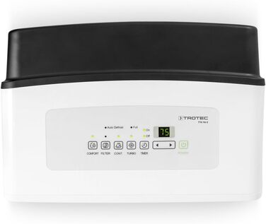 Електричний осушувач повітря Trotec TTK 96 E – продуктивність 30 л/день – площа 90 м² / 230 м³ – для квартири та спальні