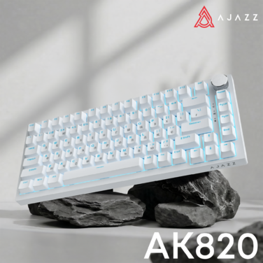 Дротова механічна клавіатура Ajazz AK820 Red Switch White (AK820-R-W)