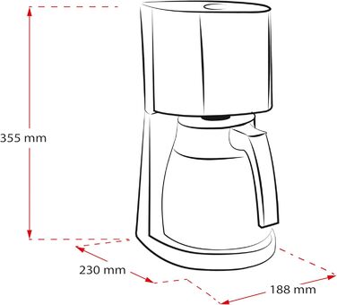 Кавоварка Melitta Enjoy Therm з термокувшином, антикрапельна, 8 чашок, чорна