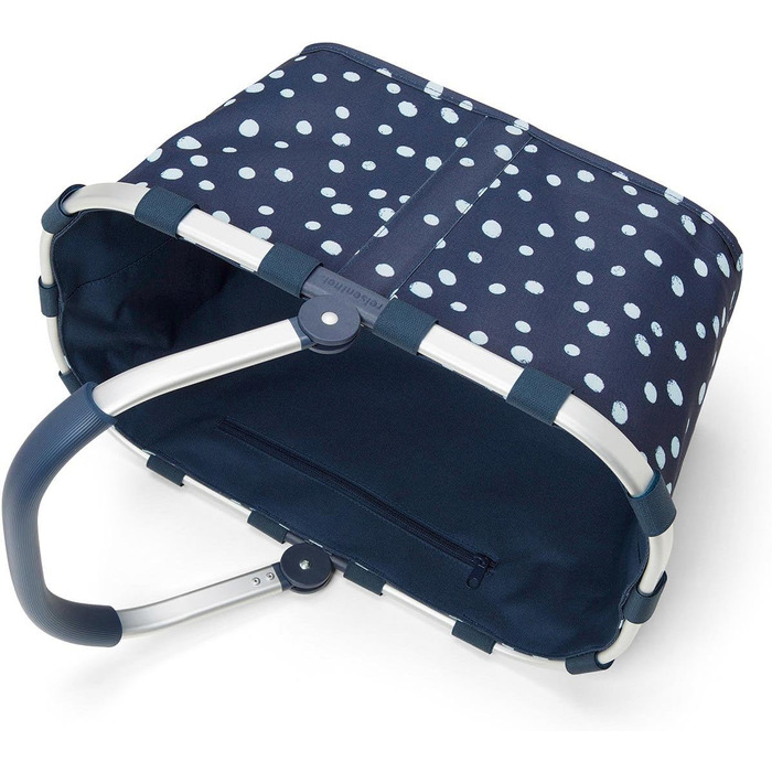Сумка-шопер Carrybag Spots Navy, темно-синя з принтом, для покупок