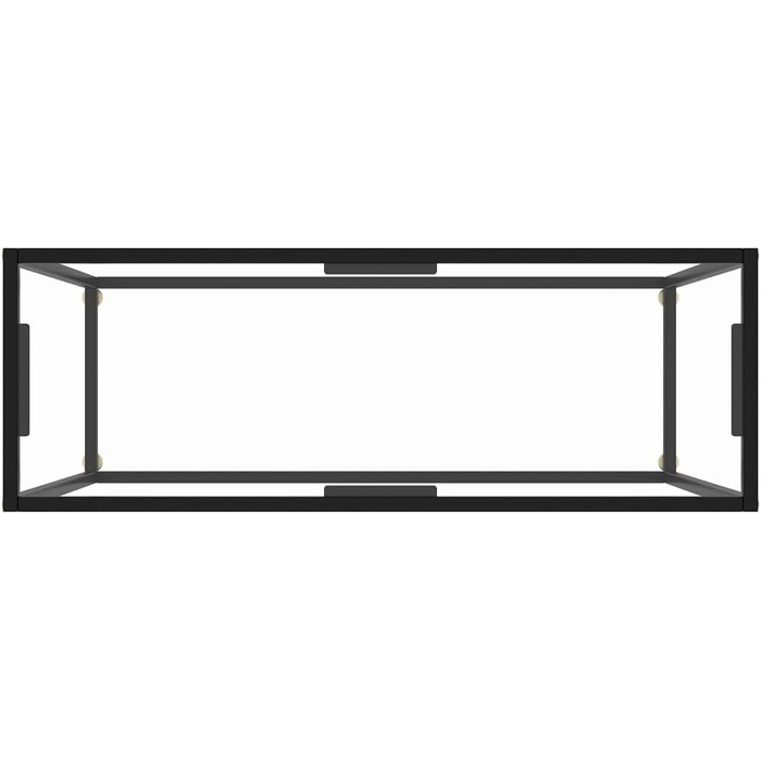 Консольний стіл vidaXL із загартованого скла, прозорий, 100x35x75 см, для коридору, вітальні чи спальні