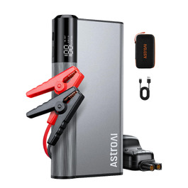 Бустерний пускач AstroAI Powerbank 8000A для автомобіля та мотоцикла, помаранчевий