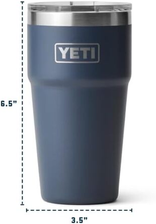 Термос YETI Rambler з кришкою MagSlider, чорний, 20oz (591ml)
