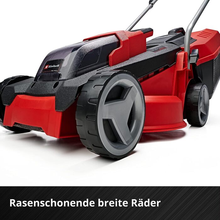 Акумуляторний газонокосарка Einhell City GE-cm 18/30 Li Kit Power X-Change (18 В, ширина косіння 30 см, до 150 м², Brushless, кошик 25 л, висота косіння 30-70 мм, з акумулятором 3.0 Ah + зарядним пристроєм)