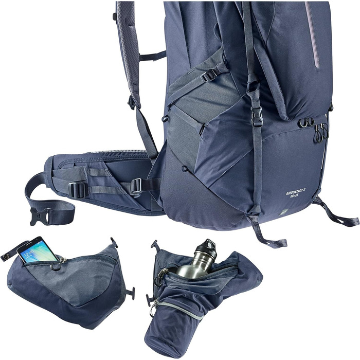 Рюкзак для трекінгу Deuter Aircontact X 60+15 л (M), синій