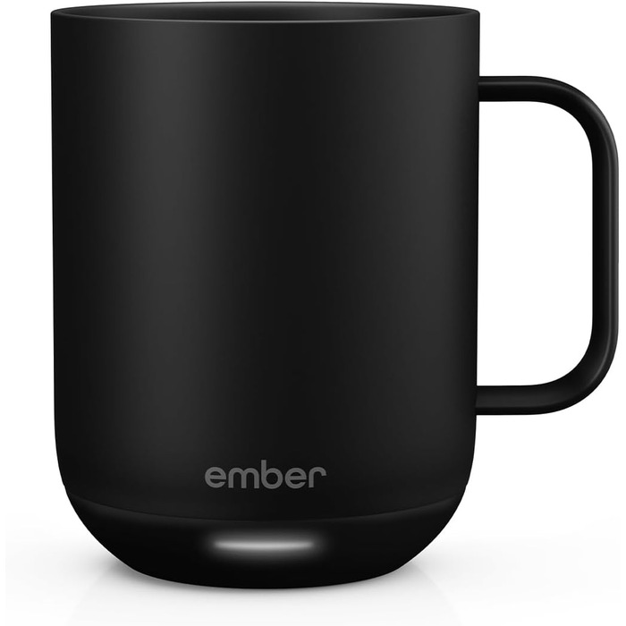 Розумний термокружка Ember Smart Mug 2, 295 мл, чорний: регулювання температури через додаток, LED дисплей, акумулятор, покращений дизайн