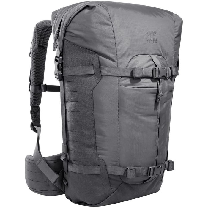 Тактичний рюкзак Tasmanian Tiger TT Sentinel 28, 28 л, легкий туристичний рюкзак із системою MOLLE, Roll-Top, Titan Grey