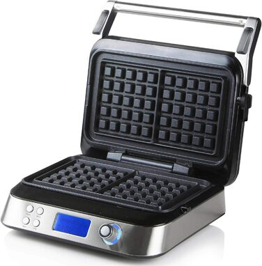 Вафельниця Domo Waffel Genius DO9219W, розумна, 2 вафлі, нержавіюча сталь