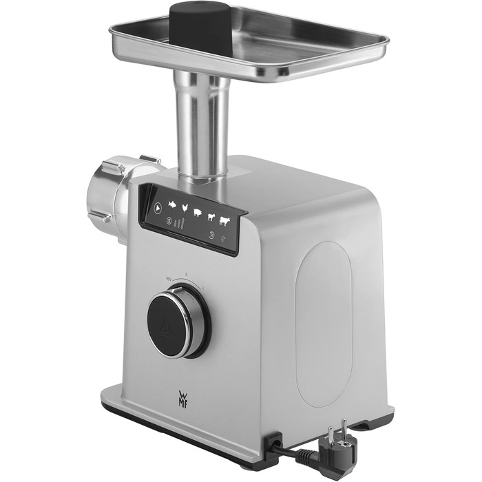 Електрична м’ясорубка WMF Profi Plus 2200Вт з насадками для ковбас, кеббе та печива, 3 диски, реверс