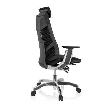 Офісне крісло GENIDIA PRO з тканини, чорне hjh OFFICE