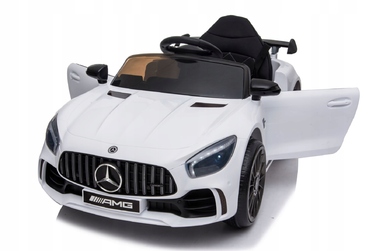 Дитячий електромобіль Mercedes AMG GTR зі шкіряним салоном, EVA