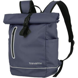 Рюкзак travelite Rolltop 19 л водонепроникний для велосипеда та міста, з відбивачами, синій (марін)