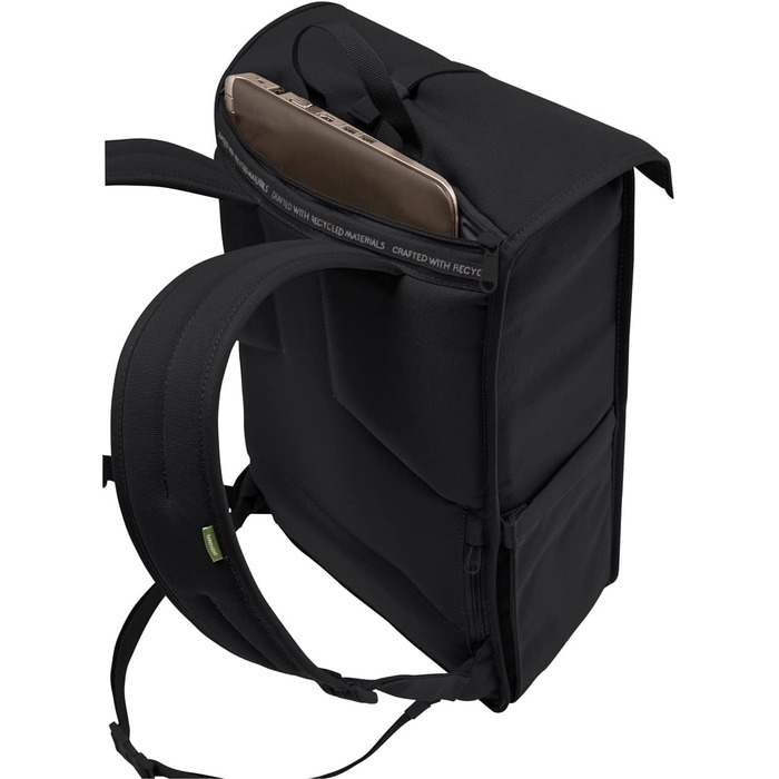 Рюкзак VAUDE Coreway Rolltop 20 літрів, унісекс, чорний, водонепроникний