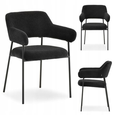 Стілець Mebel-Partner, оббивка тканина, чорний, 1 шт.