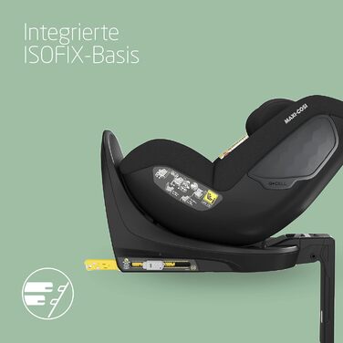 Вкладиш для новонароджених Maxi-Cosi Mica 360 S, чорний, Eco Care, для автокрісла, 0–3 місяці, 40–60 см, машинне прання