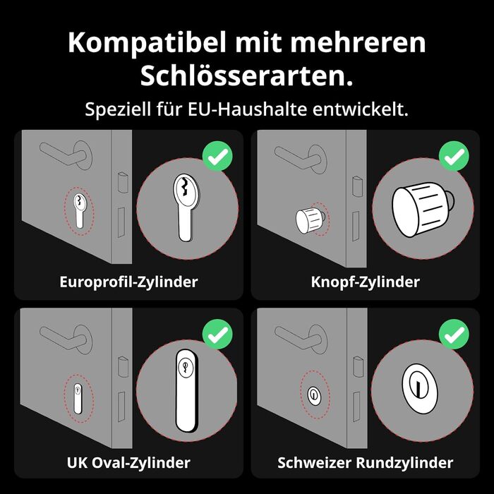 Розумний дверний замок SwitchBot WLAN Smart Lock Pro з сенсорною клавіатурою, відбитком пальця, кодом, підтримкою Alexa, Google, Matter, електронний замок для дверей, відкривання через додаток