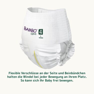 Тренувальні трусики Bambo Nature Premium для привчання до горщика, розмір 6 (15+ кг), XXL, 90 шт, екологічні та гіпоалергенні