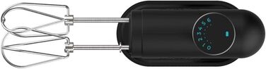 Ручний міксер Cecotec PowerTwist 500 Full Steel: 500 Вт, 5 швидкостей + турбо, 3 насадки (міксер, гак, віночок), сталь, без чаші (чорний)