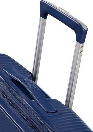 Валіза American Tourister Soundbox Spinner L, розширена, 77 см, 97/110 л, темно-синя (Midnight Navy)