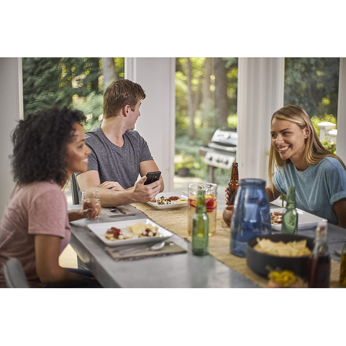 Weber Connect Smart Grilling Hub — розумний термометр для гриля з Bluetooth і Wi-Fi, контроль через додаток, покрокові рецепти, підтримка до 4 датчиків, чорний