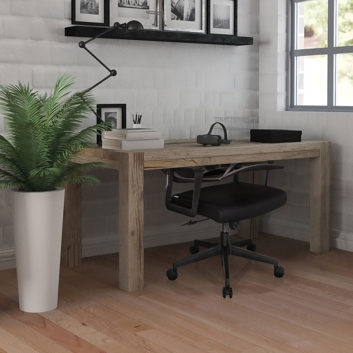 Офісне крісло / поворотне крісло ENCO Mesh Black Foldable hjh OFFICE