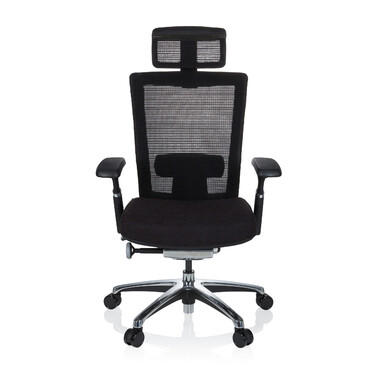 Крісло офісне NOVA PRO I ALU Тканина чорна hjh OFFICE