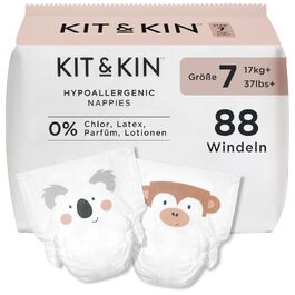 Преміум підгузки для новонароджених Kit & Kin, розмір 1 (2-5 кг), гіпоалергенні та веганські, 152 шт.