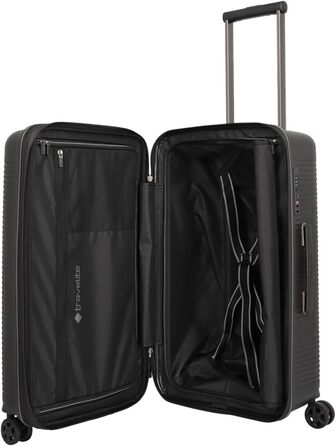 Чемоданний набір Travelite Roomer 2 шт. L/M: міцні валізи з TSA замком, розширювана валіза M (66 см), чорний