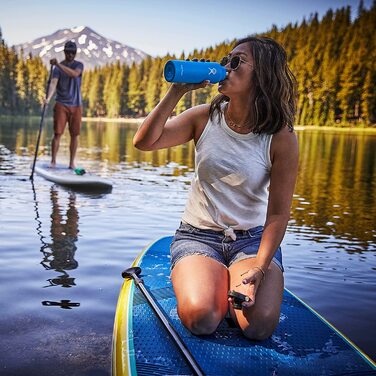 Термобутилка HYDRO FLASK 532 мл з нержавіючої сталі, вакуумна, спортивна, з герметичною кришкою та ручкою, індиго, підходить для посудомийної машини