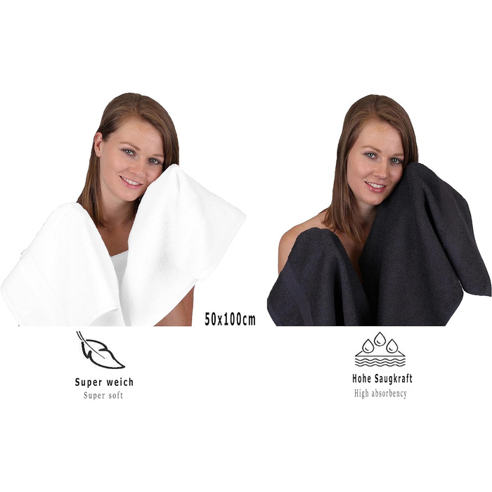 Комплект рушників Betz Premium 12 шт. 100% бавовна, 2 банних, 4 для рук, 2 гостьових, 2 для мила, 2 рукавички, колір кроваво-оранжевий/графіт