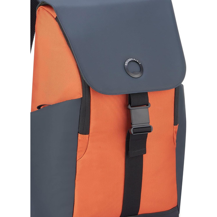 Міський рюкзак DELSEY PARIS SECURFLAP 21 л, 45x31x14 см, помаранчевий, м'який корпус
