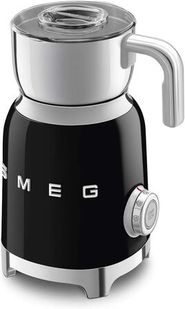 Smeg Молокозбивач ретро-стилю 50-х років, чорний: індукційний, 6 програм, гаряче/холодне збивання