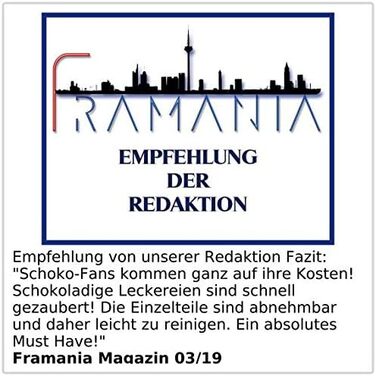 Шоколадний фонтан Rosenstein & Söhne з 2 рівнями, 275 Вт - для дому, шоколадне фондю
