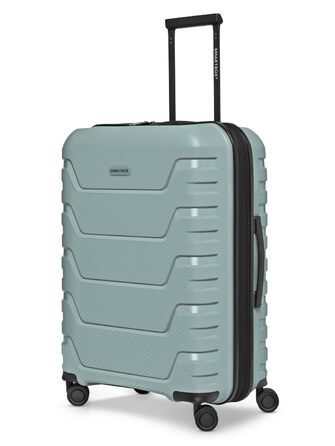 Валіза Smartbox Koffer M розширена 66 см, місткість 71–80 л, легкий дорожній тролей на 4 колесах з поліпропілену, TSA замок, м'ятний колір (Edition 01)