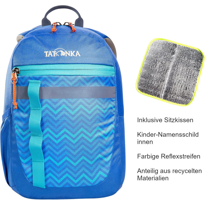 Дитячий рюкзак Tatonka Husky Bag JR 10, 10 л, синій, з відбивними елементами та сидінням, для дітей від 4 років, для дівчаток і хлопчиків
