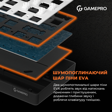 Дротова механічна клавіатура GamePro MK130R (Red) з Hot-Swap RGB Black