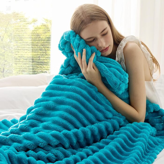 Набір м'яких флісових ковдр BEDSURE для дому та декору, бежевий колір, 150x200 см, 4 шт. в упаковці