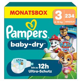 Підгузки Pampers Baby-Dry Paw Patrol Edition, розмір 3 (6-10 кг), 234 шт. — захист від протікань та комфортний сон