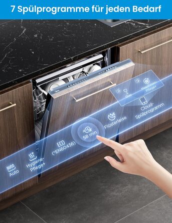 Посудомийна машина Midea SV 5.14K10C, 45 см, 10 комплектів, Inox, з Wi-Fi, 8 програм, 44 дБ, автоматичне відкриття дверцят, таймер затримки 0-24 години